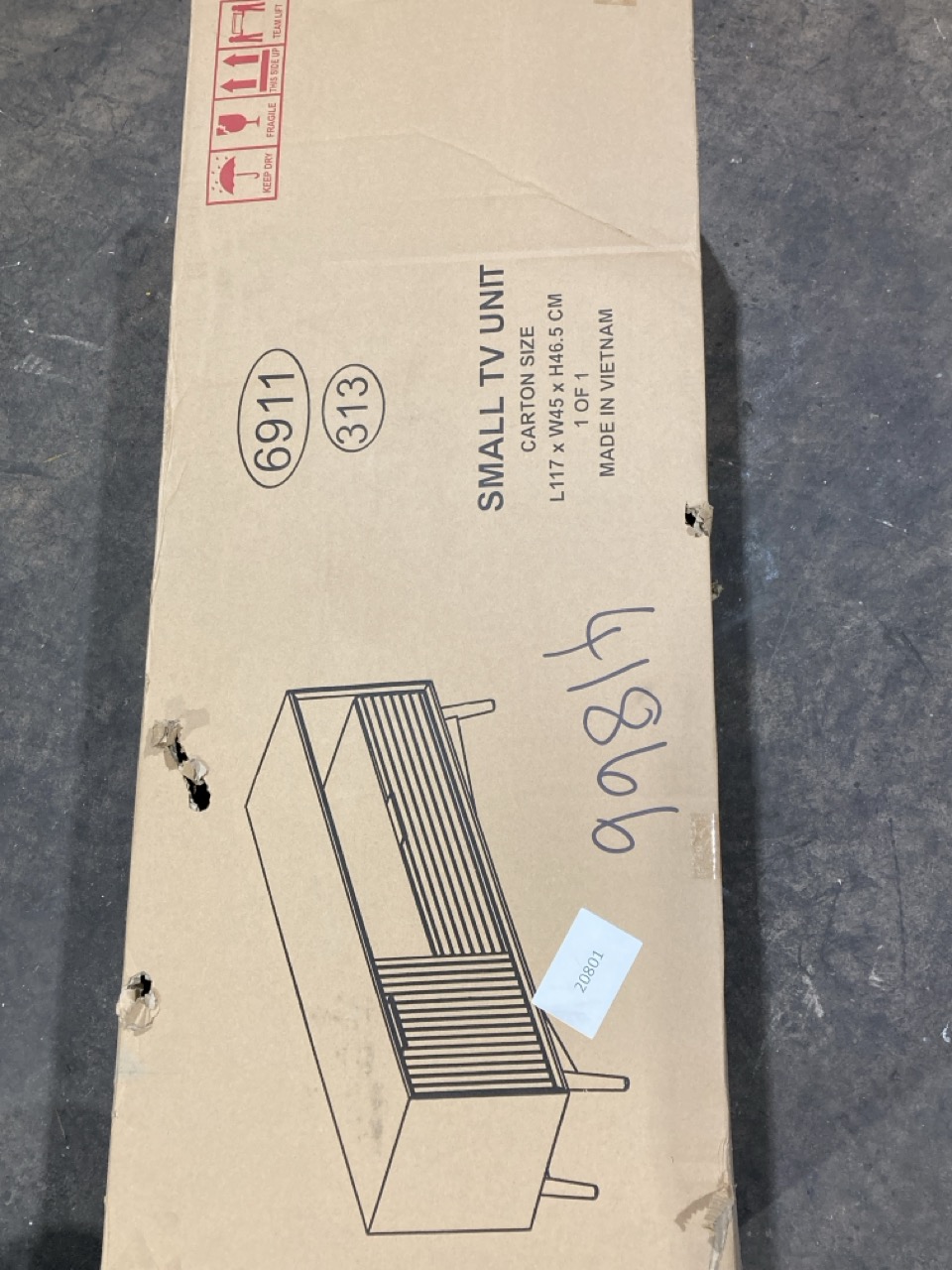 Lot 94  
            Birmingham - Collection or Delivery 

                
DAVID PHILLIPS SMALL TV UNIT IN WALNUT BROWN