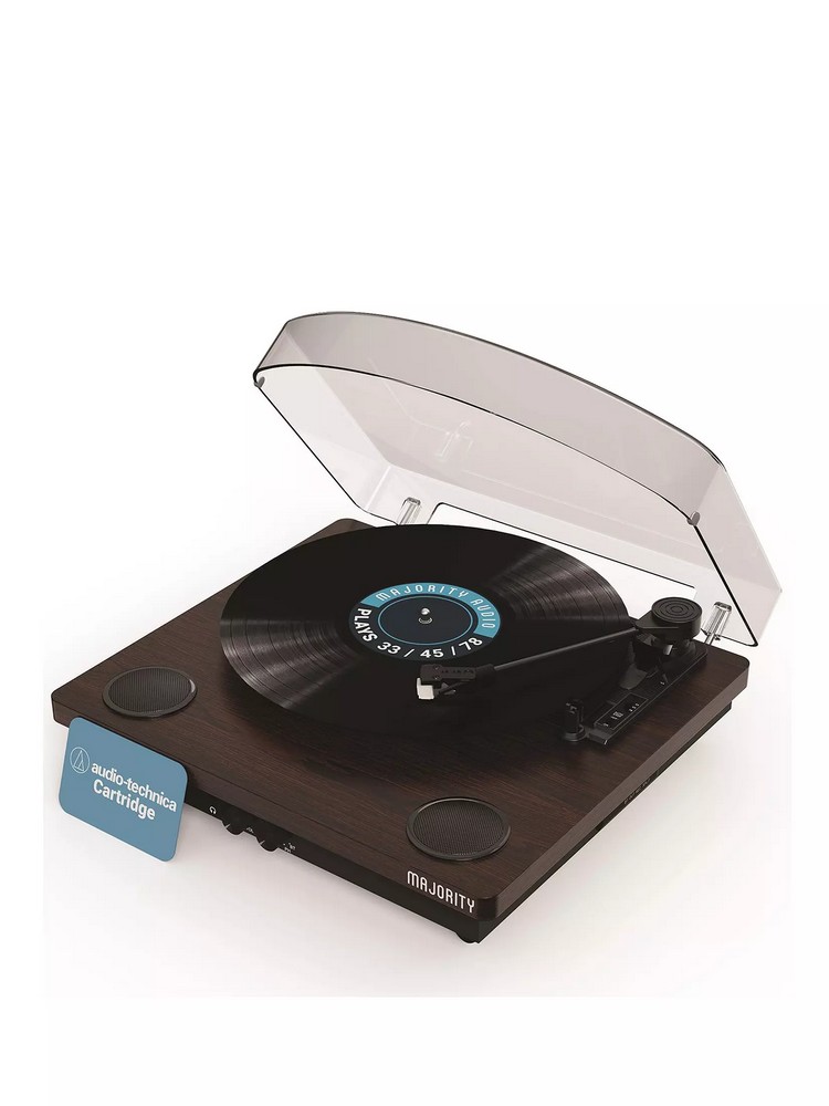 Lot 110  
            Chesterfield Tech - Parcel Delivery Only 

                
MAJORITY MOTO TURNTABLE MUSIC PLAYER (ORIGINAL RRP - £100). (UNIT ONLY (WRG09)) [...