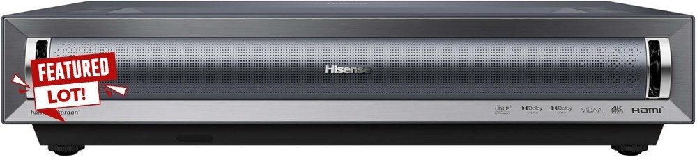 Lot 111  
            Chesterfield Tech - Parcel Delivery Only 

                
HISENSE PX3TUK 4K LASER CINEMA PROJECTOR (ORIGINAL RRP - £1999). ((WG52B)) [JPTC8...