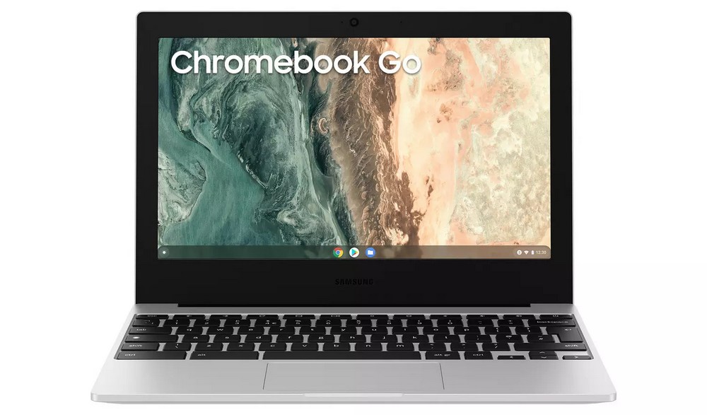 Lot 42  
            Chesterfield Tech - Parcel Delivery Only 

                
SAMSUNG GALAXY CHROMEBOOK GO 64 GB LAPTOP (ORIGINAL RRP - £139) IN SILVER. (WITH ...