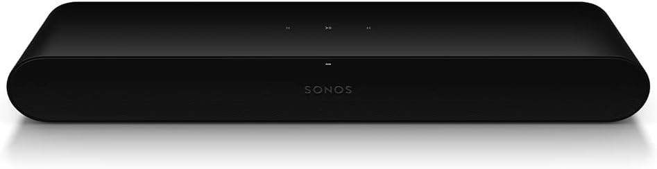 Lot 81  
            Chesterfield Tech - Parcel Delivery Only 

                
SONOS RAY SOUNDBAR (ORIGINAL RRP - £199.99) IN BLACK. (WITH BOX (UX5BG)) [JPTC887...