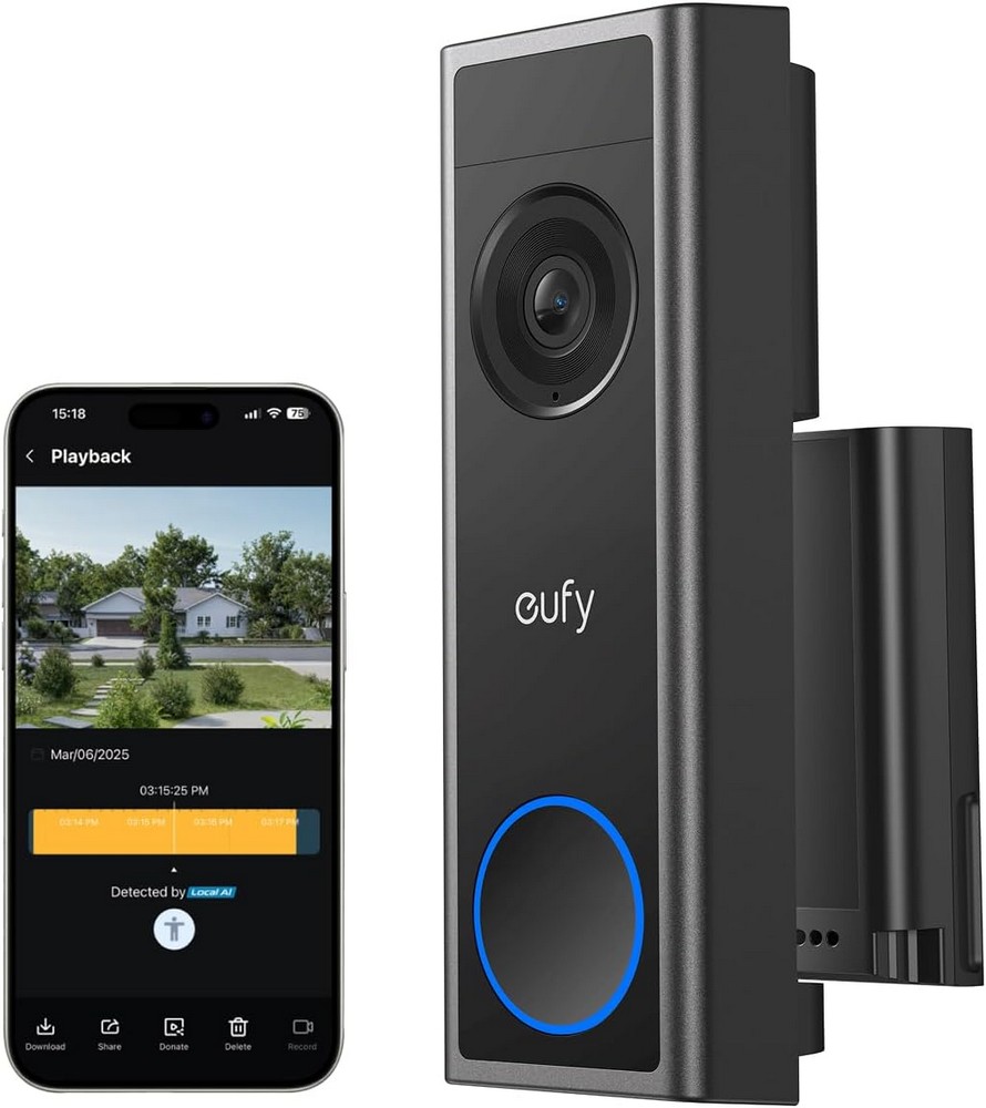 Lot 90  
            Chesterfield Tech - Parcel Delivery Only 

                
EUFY VIDEO DOORBELL C31 SECURITY ACCESSORY IN BLACK. (WITH BOX) [JPTC88959] (LOCA...