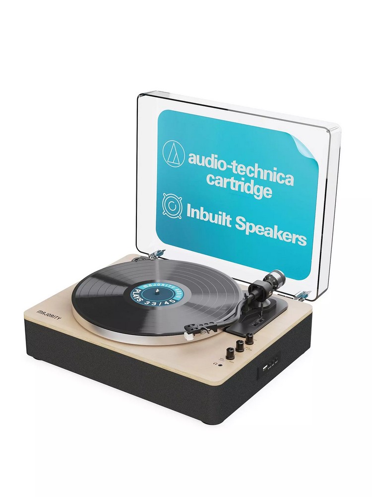 Lot 98  
            Chesterfield Tech - Parcel Delivery Only 

                
MAJORITY FOLIO TURNTABLE ALL IN ONE MUSIC ACCESSORY (ORIGINAL RRP - £170). ((WRG0...