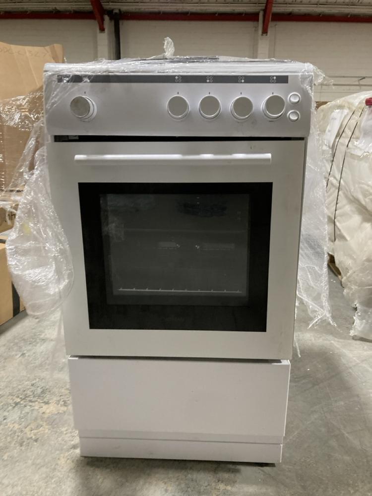 Lot 1015  
            Chesterfield SR40 - Collection or Optional Delivery Available 

                
WILLOW FREESTANDING 4 BURNER OVEN IN WHITE MODEL: WGS50CW ORIGINAL RRP- £280 (LOC...