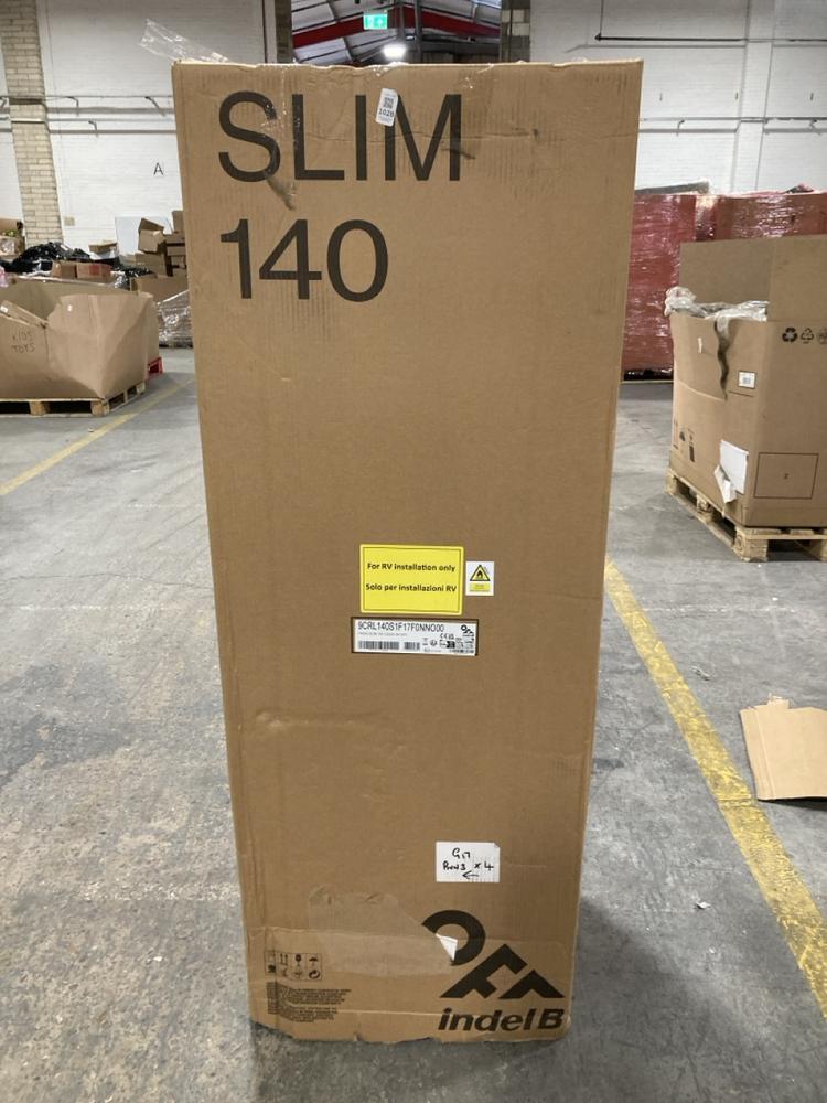 Lot 1028  
            Chesterfield SR40 - Collection or Optional Delivery Available 

                
INDEL B OFF SLIM 140 COMPRESSOR FRIDGE IN BLACK MODEL: 9CRL140S1F17F0NNO00 (LOCAT...
