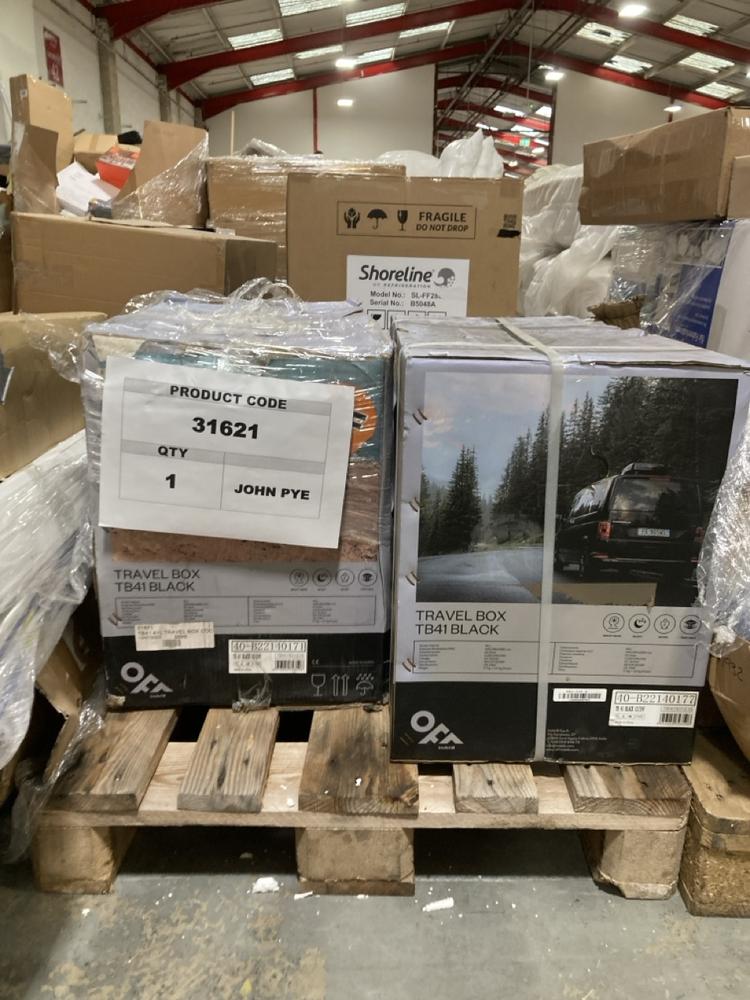 Lot 1033  
            Chesterfield SR40 - Collection or Optional Delivery Available 

                
2 X TRAVEL BOX TB41 BLACK TOTAL ORIGINAL RRP- £1418 (LOCATION: SR42)