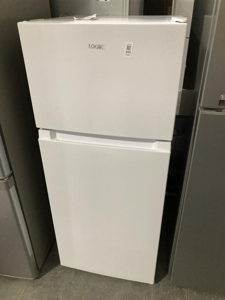 Lot 103  
            Chesterfield SR40 - Collection or Optional Delivery Available 

                
LOGIK FREESTANDING FRIDGE FREEZER IN WHITE MODEL: L50TW23 ORIGINAL RRP- £179 (LOC...
