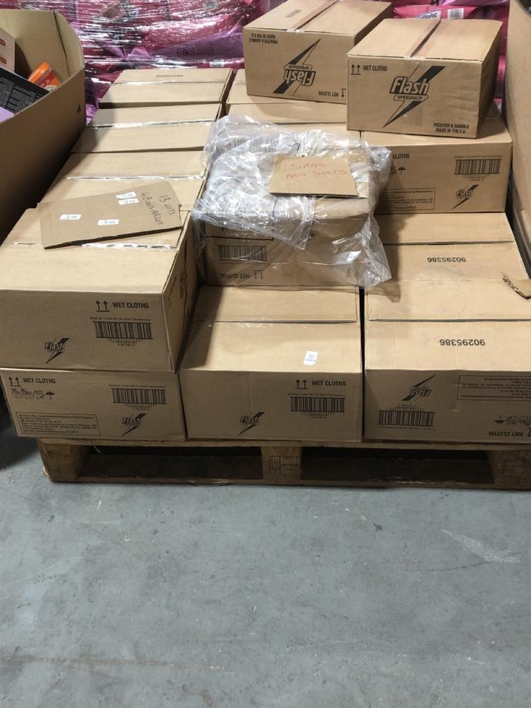 Lot 1064  
            Chesterfield SR40 - Collection 

                
PALLET OF FLASH SPEED MOP WET CLOTHS (COLLECTION ONLY) (LOCATION: SR42)