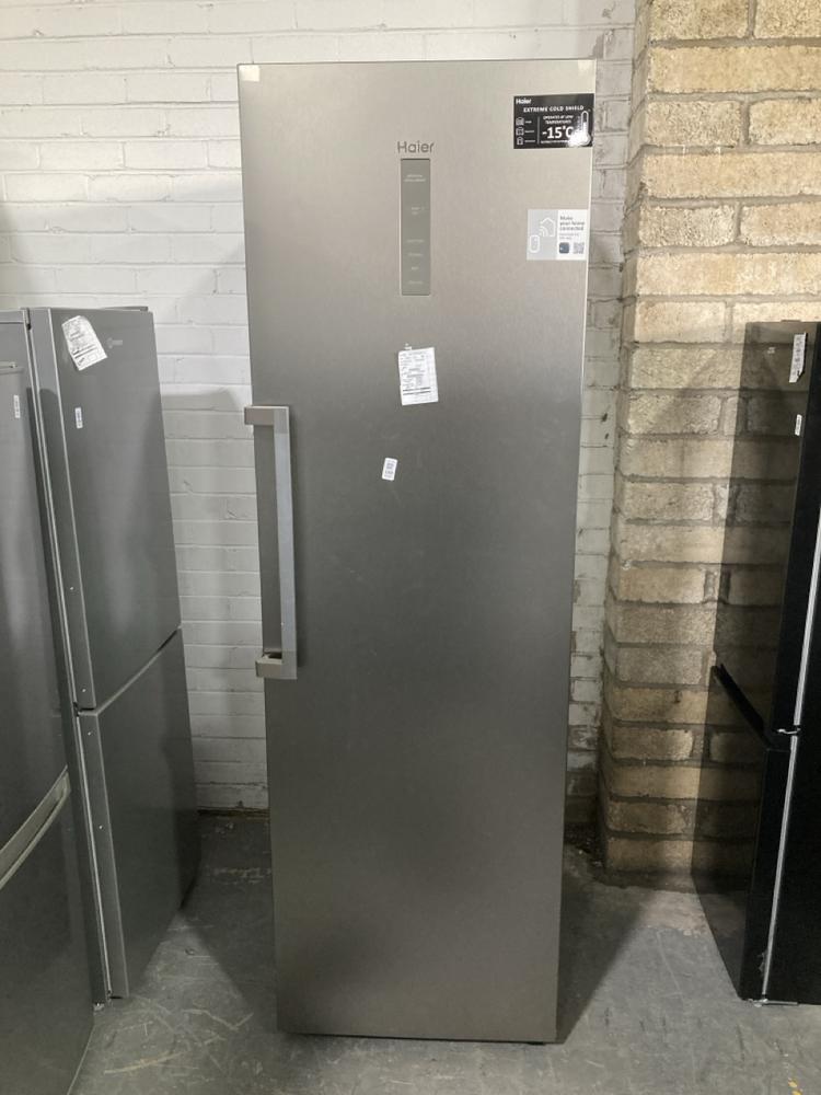 Lot 108  
            Chesterfield SR40 - Collection or Optional Delivery Available 

                
HAIER FREESTANDING FRIDGE FREEZER IN SILVER MODEL: H4F306SDH ORIGINAL RRP- £599 (...