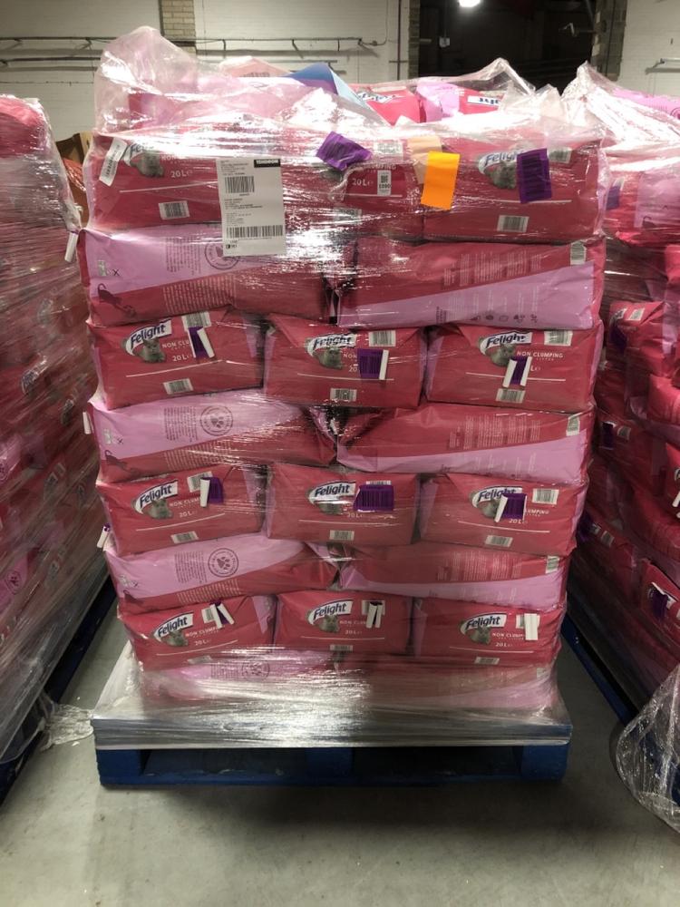Lot 1090  
            Chesterfield SR40 - Collection or Optional Delivery Available 

                
PALLET OF FELIGHT ULTIMATE PERFORMANCE NON CLUMPING CAT LITTER (LOCATION: SR42)