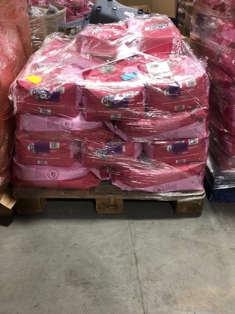 Lot 1092  
            Chesterfield SR40 - Collection or Optional Delivery Available 

                
PALLET OF FELIGHT ULTIMATE PERFORMANCE NON CLUMPING CAT LITTER (LOCATION: SR42)