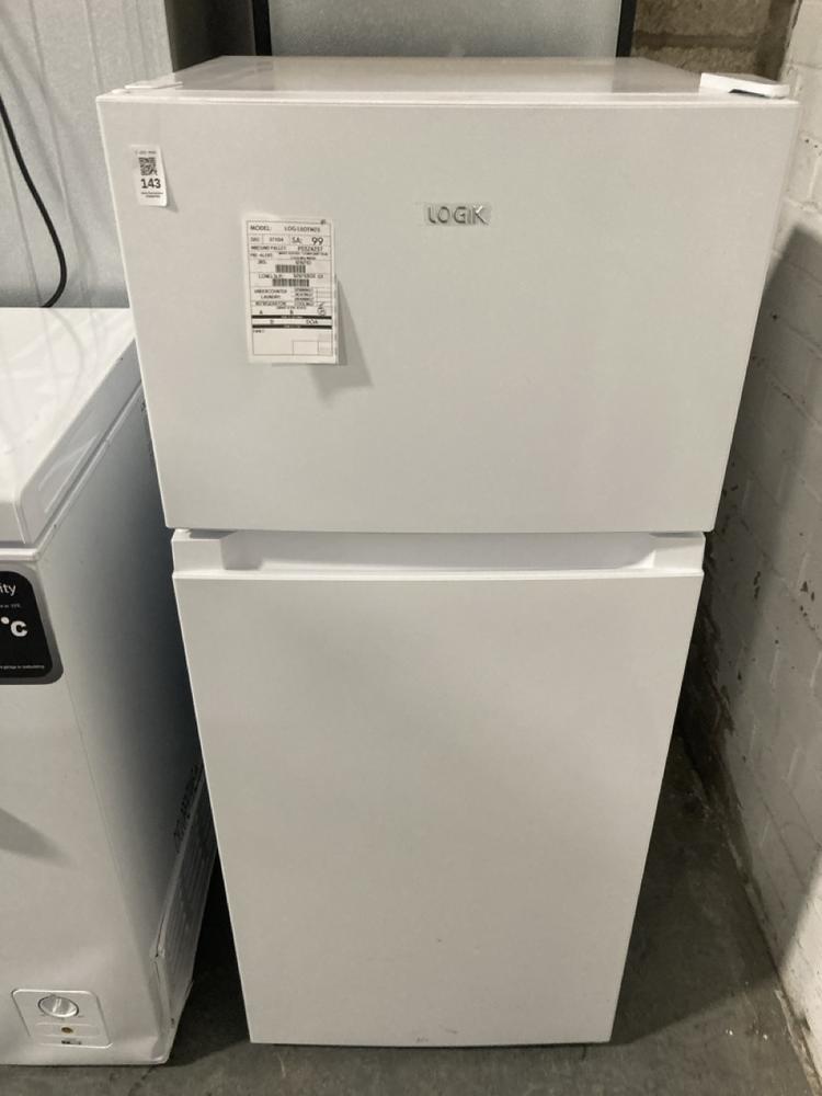 Lot 143  
            Chesterfield SR40 - Collection or Optional Delivery Available 

                
LOGIK FREESTANDING FRIDGE FREEZER IN WHITE MODEL: L50TW23 ORIGINAL RRP- £179 (LOC...