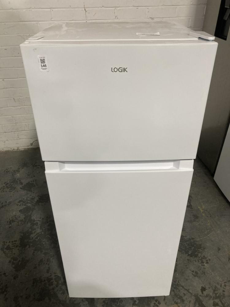 Lot 146  
            Chesterfield SR40 - Collection or Optional Delivery Available 

                
LOGIK FREESTANDING FRIDGE FREEZER IN WHITE MODEL: L50TW23 ORIGINAL RRP- £179 (LOC...