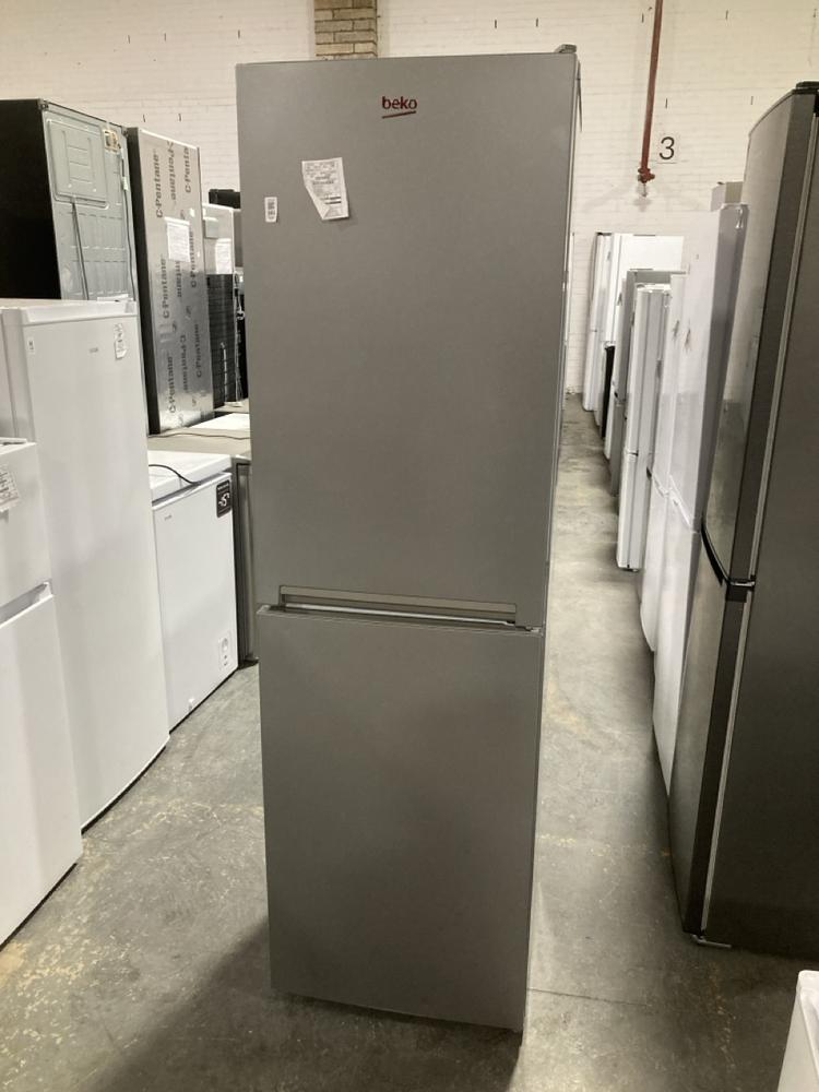 Lot 161  
            Chesterfield SR40 - Collection or Optional Delivery Available 

                
BEKO FREESTANDING FRIDGE FREEZER IN SILVER MODEL: CFG4582S ORIGINAL RRP- £349 (LO...