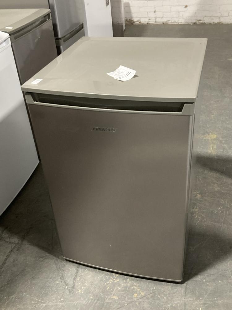 Lot 187  
            Chesterfield SR40 - Collection or Optional Delivery Available 

                
KENWOOD FREESTANDING FREEZER IN SILVER MODEL: KUF55XD25 ORIGINAL RRP- £199 (LOCAT...