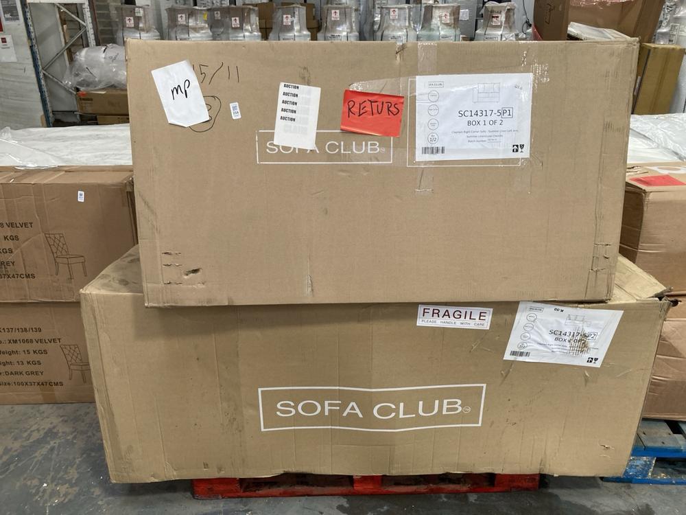 Lot 216  
            Chesterfield SR40 - Collection or Optional Delivery Available 

                
CLAPHAM RIGHT CORNER SOFA IN SUMMER LINEN (LOCATION: A5)