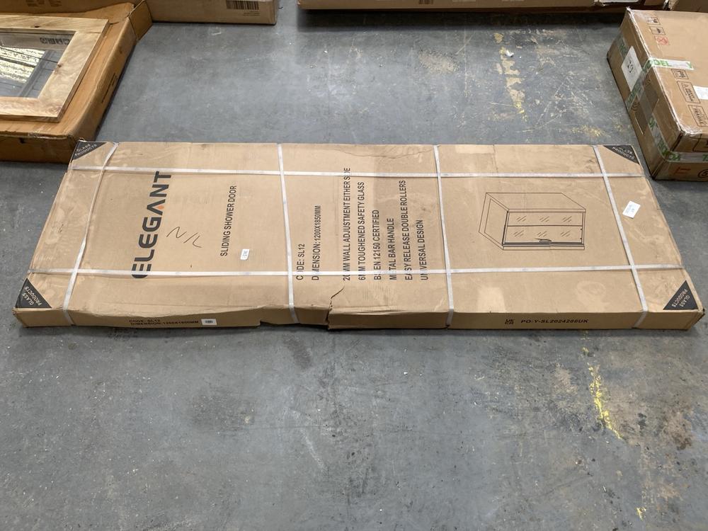 Lot 220  
            Chesterfield SR40 - Collection 

                
ELEGANT SLIDING SHOWER DOOR MODEL: SL12 SIZE 1200 X 1850MM (COLLECTION ONLY) (LOC...