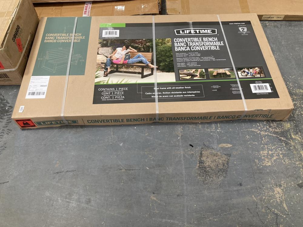 Lot 226  
            Chesterfield SR40 - Collection or Optional Delivery Available 

                
LIFETIME CONVERTIBLE BENCH ORIGINAL RRP- £247 (LOCATION: A6)