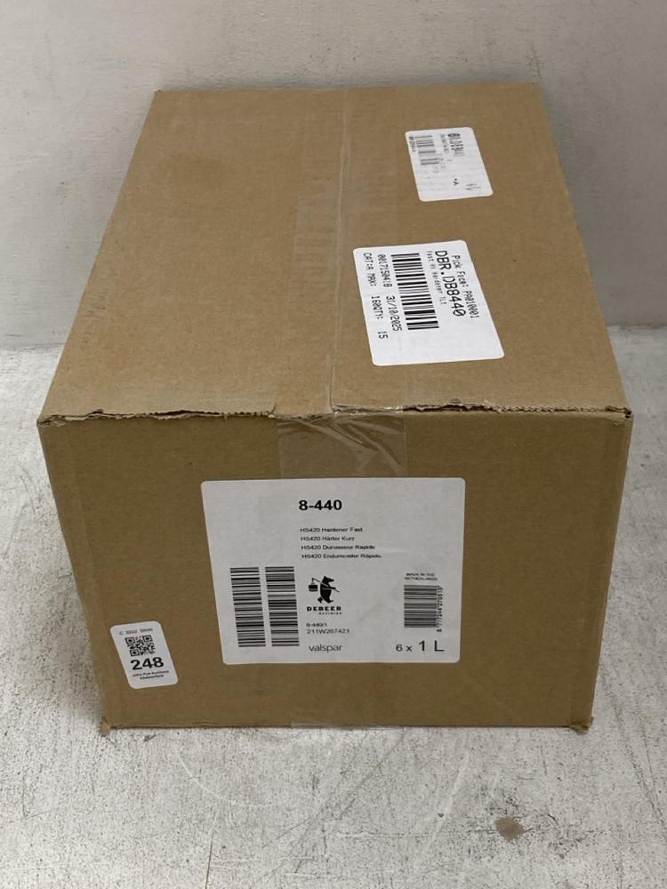 Lot 248  
            Chesterfield SR40 - Collection 

                
6 X MS FAST HARDENER 1L (COLLECTION ONLY) (LOCATION: A RACKING)