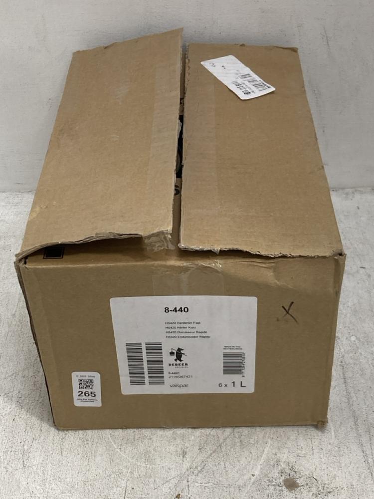 Lot 265  
            Chesterfield SR40 - Collection 

                
6 X MS FAST HARDENER 1L (COLLECTION ONLY) (LOCATION: A RACKING)