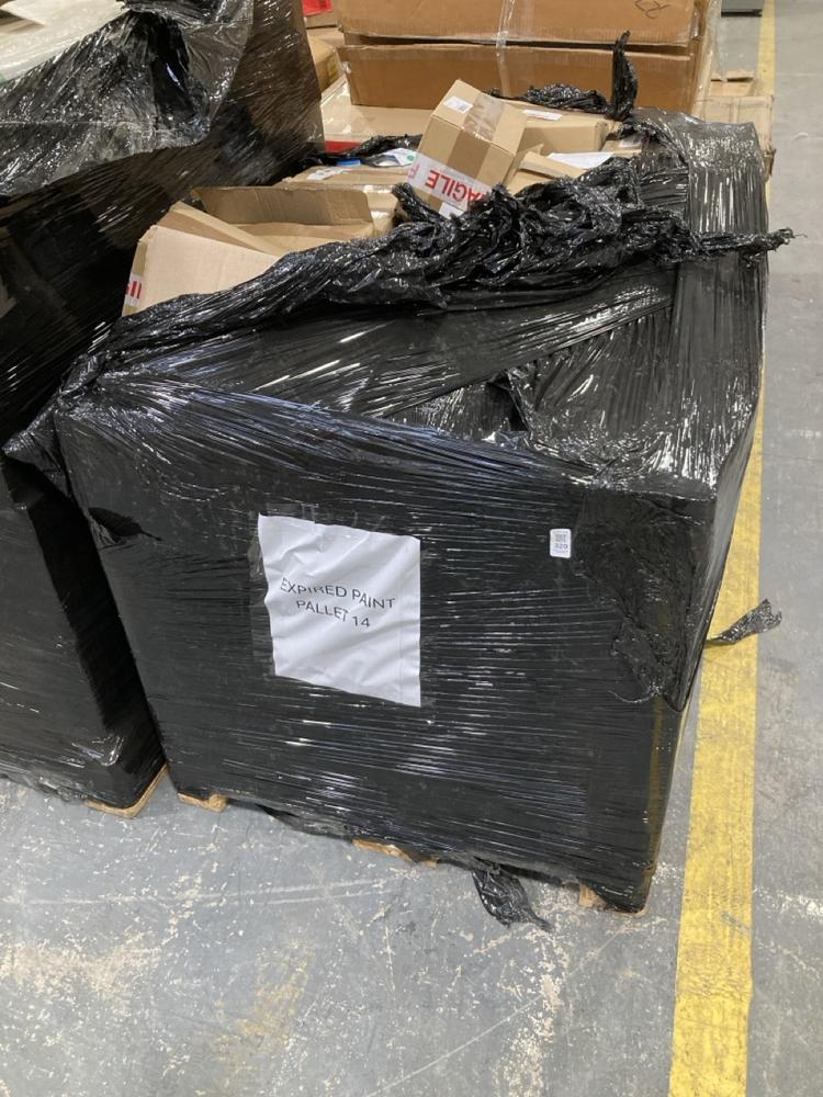 Lot 320  
            Chesterfield SR40 - Collection 

                
PALLET OF ASSORTED LIQUIDS TO INCLUDE STEEL SEAL PERMANENT REPAIR 473ML (COLLECTI...