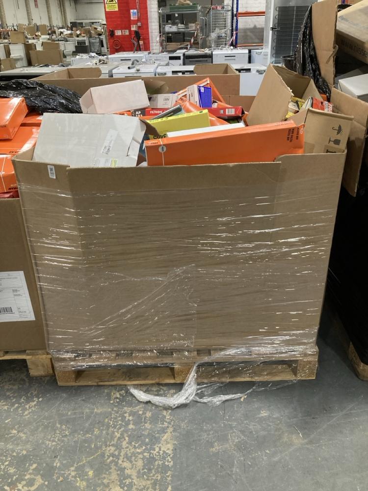 Lot 323  
            Chesterfield SR40 - Collection or Optional Delivery Available 

                
PALLET OF ASSORTED ITEMS TO INCLUDE FRAM CA5898 AIR FILTER (LOCATION: A7)