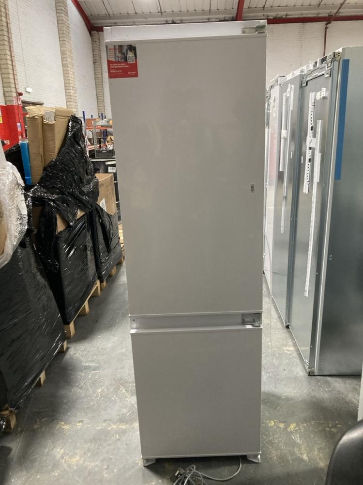 Lot 345  
            Chesterfield SR40 - Collection or Optional Delivery Available 

                
SHARP FULLY INTEGRATED FRIDGE FREEZER IN WHITE MODEL: SJ-BE250M1XS-ENB3 ORIGINAL ...