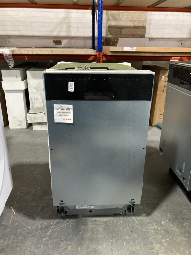 Lot 367  
            Chesterfield SR40 - Collection or Optional Delivery Available 

                
BOSCH FULLY INTEGRATED DISHWASHER IN SILVER MODEL: SPV4EMX25 ORIGINAL RRP- £600 (...