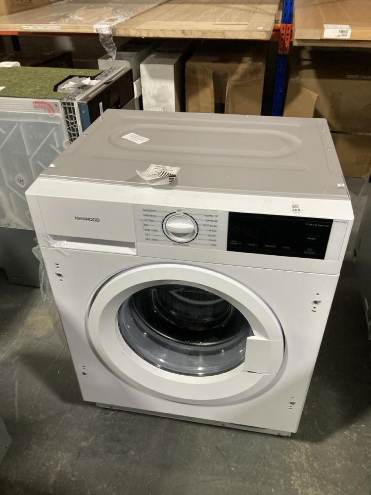 Lot 368  
            Chesterfield SR40 - Collection or Optional Delivery Available 

                
KENWOOD WASHING MACHINE IN WHITE MODEL: KIW714W25 ORIGINAL RRP- £299 (LOCATION: B7)