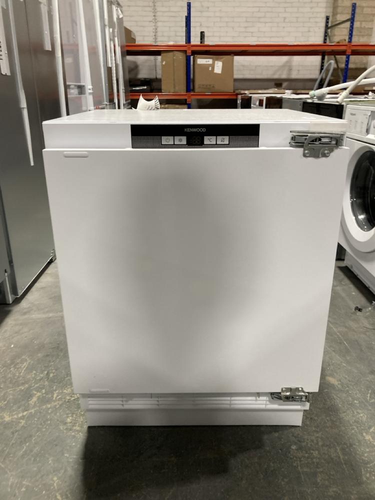 Lot 385  
            Chesterfield SR40 - Collection or Optional Delivery Available 

                
KENWOOD FULLY INTEGRATED FRIDGE IN WHITE MODEL: KIR60W23 ORIGINAL RRP- £249 (LOCA...
