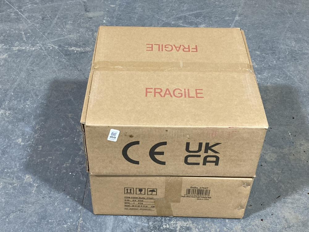 Lot 459  
            Chesterfield SR40 - Collection or Optional Delivery Available 

                
2 X OREGON 360MM ROUND FLUTED COUNTERTOP BASIN (LOCATION: B RACKING)