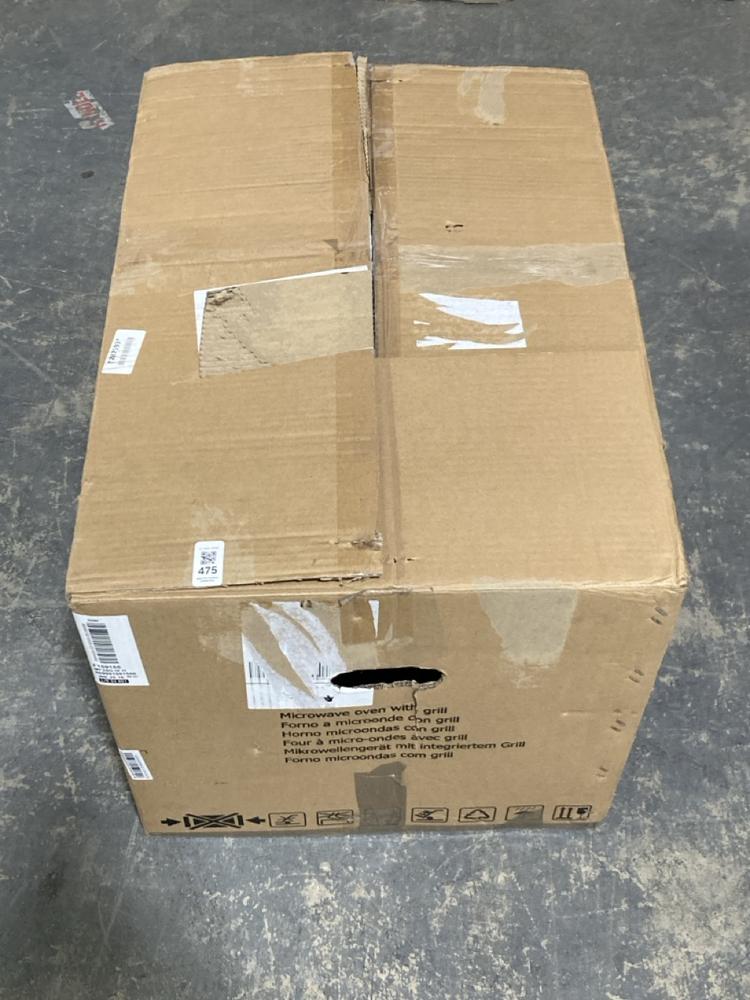 Lot 475  
            Chesterfield SR40 - Collection or Optional Delivery Available 

                
HOTPOINT MICROWAVE OVEN WITH GRILL IN BLACK MODEL: MF25 RICH ORIGINAL RRP- £148 (...