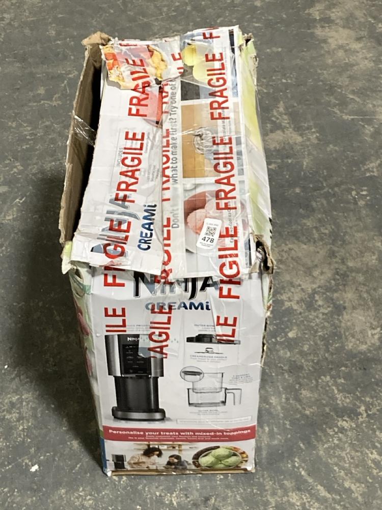 Lot 478  
            Chesterfield SR40 - Collection or Optional Delivery Available 

                
NINJA CREAMI ICE CREAM MAKER ORIGINAL RRP- £170 (LOCATION: B RACKING)