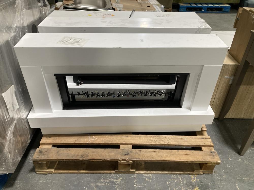 Lot 517  
            Chesterfield SR40 - Collection or Optional Delivery Available 

                
3 X AMBER GLO LED FIREPLACE IN WHITE (LOCATION: B6)