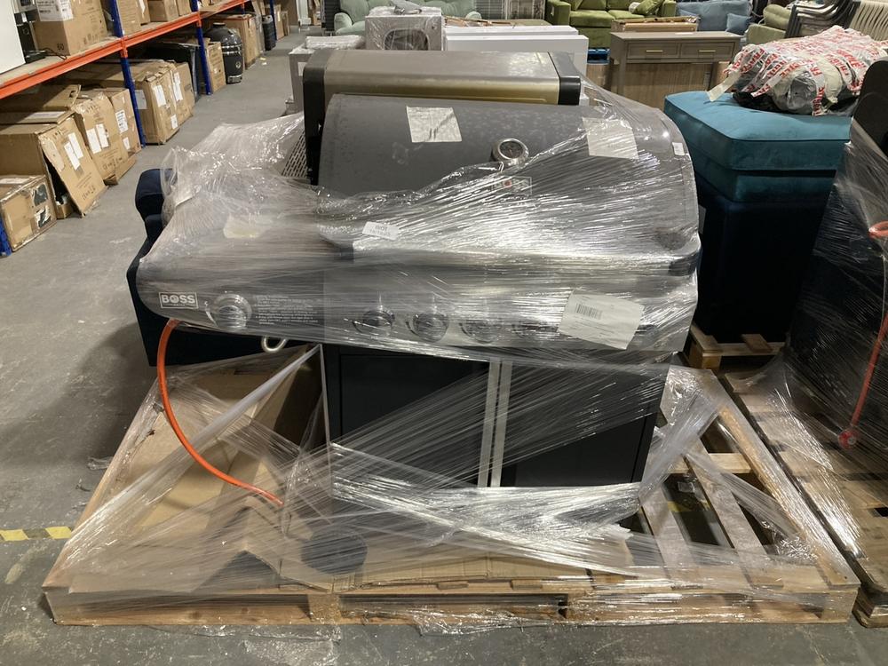 Lot 525  
            Chesterfield SR40 - Collection or Optional Delivery Available 

                
BOSS GRILL KENTUCKY PREMIUM GRILL TO INCLUDE CHARBROIL BBQ GRILL (LOCATION: B6)