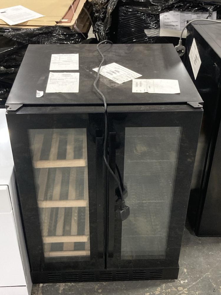 Lot 535  
            Chesterfield SR40 - Collection or Optional Delivery Available 

                
ELECTRIQ DOUBLE DOOR WINE COOLER IN BLACK (LOCATION: B5)