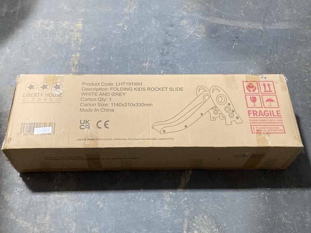 Lot 544  
            Chesterfield SR40 - Collection or Optional Delivery Available 

                
FOLDING KIDS ROCKET SLIDE MODEL: LHT191WH (LOCATION: B RACKING)