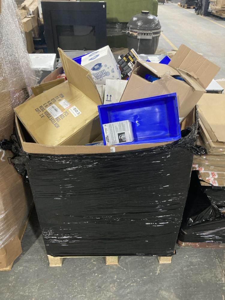 Lot 563  
            Chesterfield SR40 - Collection 

                
PALLET OF ASSORTED ITEMS TO INCLUDE DUNLOP BIKE PUMP (COLLECTION ONLY) (LOCATION:...