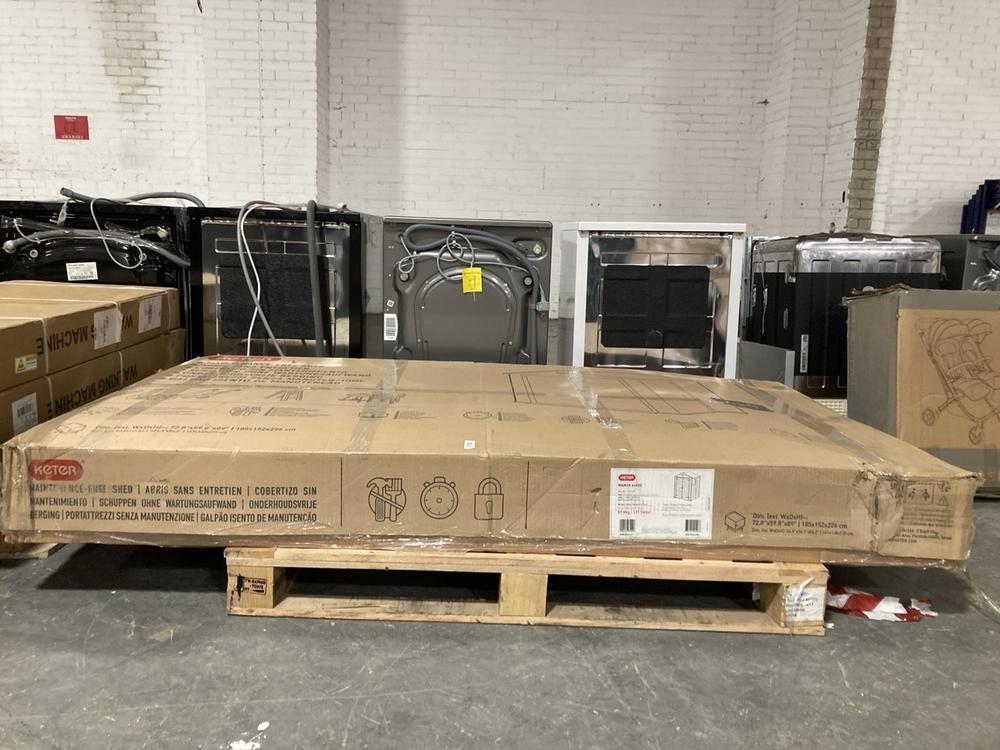 Lot 601  
            Chesterfield SR40 - Collection or Optional Delivery Available 

                
KETER MANOR 6X8DD MAINTENANCE-FREE SHED IN BROWN/BEIGE ORIGINAL RRP- £620 (LOCATI...