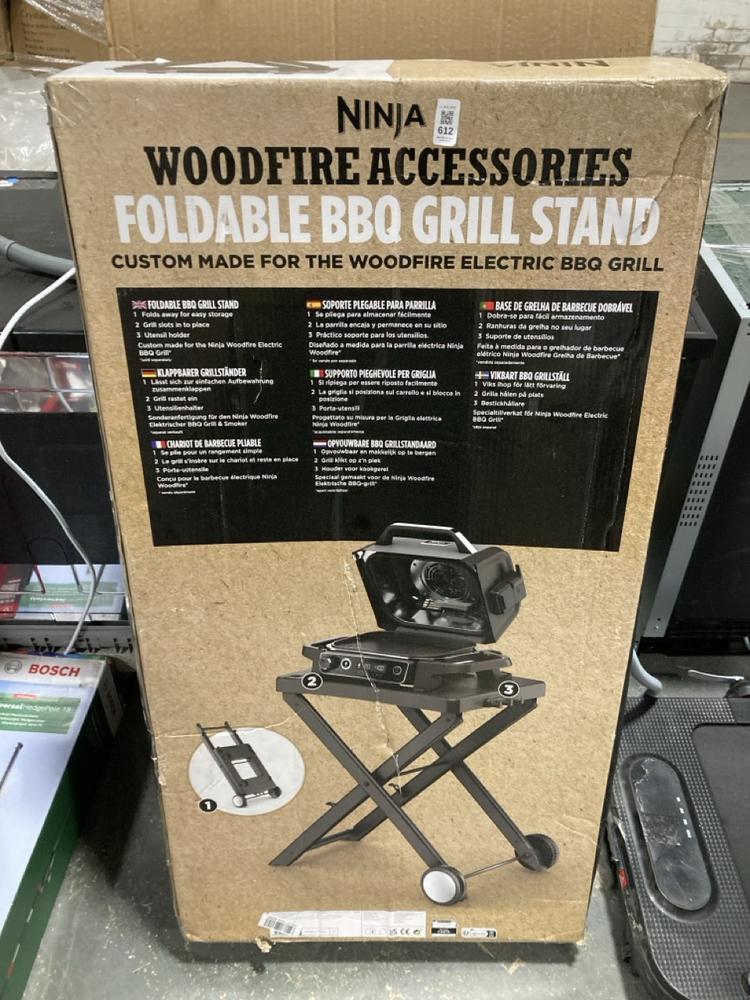 Lot 612  
            Chesterfield SR40 - Collection or Optional Delivery Available 

                
NINJA WOODFIRE ACCESSORIES FOLDABLE BBQ GRILL STAND ORIGINAL RRP- £110 (LOCATION:...