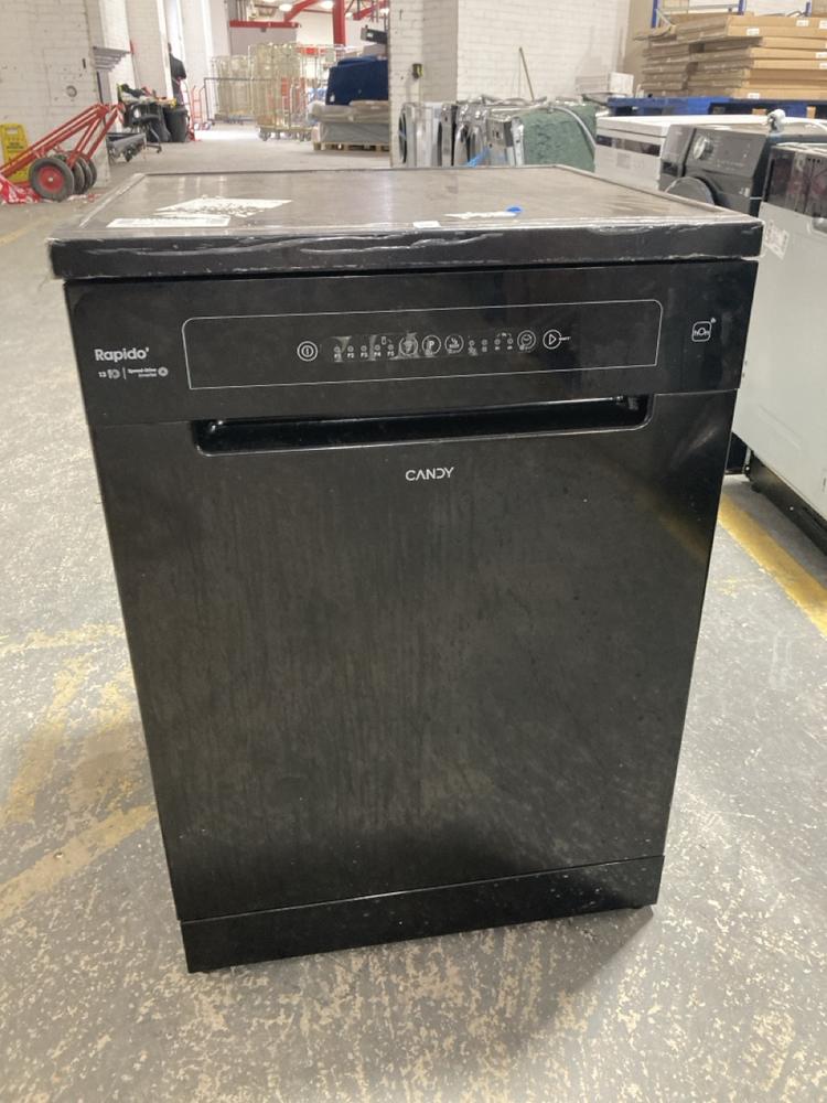Lot 626  
            Chesterfield SR40 - Collection or Optional Delivery Available 

                
CANDY RAPIDO SPEED-DRIVE INVERTER FREESTANDING DISHWASHER IN BLACK MODEL: CF-3E9L...