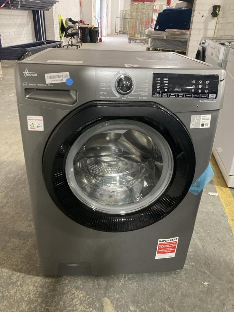 Lot 636  
            Chesterfield SR40 - Collection or Optional Delivery Available 

                
HOOVER INVERTER 10KG WASHING MACHINE IN GREY MODEL: H3WPS4106TAMBR80 ORIGINAL RRP...
