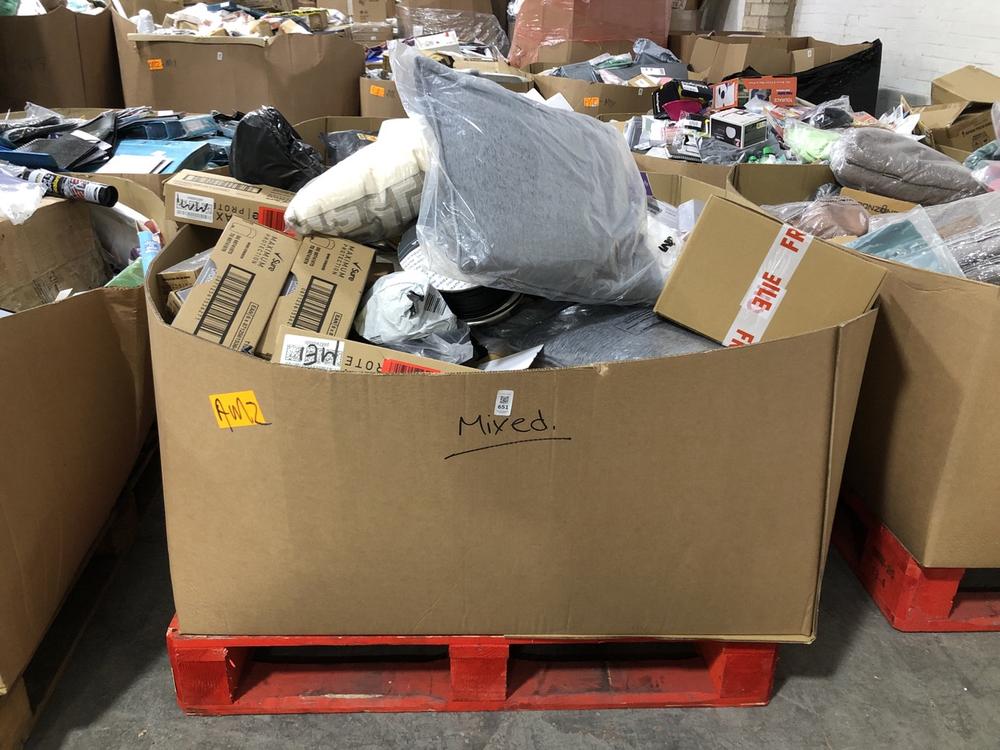 Lot 651  
            Chesterfield SR40 - Collection or Optional Delivery Available 

                
PALLET OF ASSORTED ITEMS TO INCLUDE GREY SCATTER CUSHION (LOCATION: SR41)