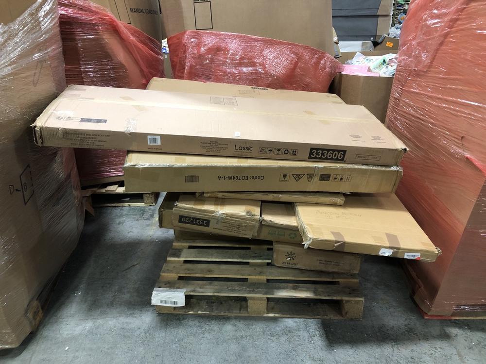 Lot 696  
            Chesterfield SR40 - Collection 

                
PALLET OF ASSORTED ITEMS TO INCLUDE FURNITURE PARTS (LOCATION: SR41)