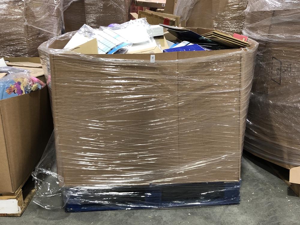 Lot 713  
            Chesterfield SR40 - Collection or Optional Delivery Available 

                
PALLET OF ASSORTED ITEMS TO INCLUDE SILENT WALL CLOCK (LOCATION: SR41)