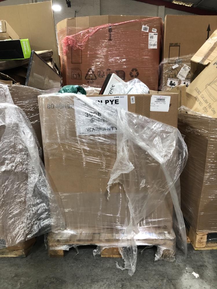 Lot 769  
            Chesterfield SR40 - Collection or Optional Delivery Available 

                
PALLET OF ASSORTED ITEMS TO INCLUDE CLEAR PLASTIC UMBRELLA (LOCATION: SR41)