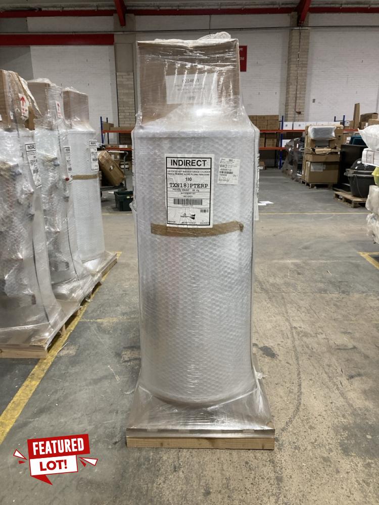Lot 7  
            Chesterfield SR40 - Collection or Optional Delivery Available 

                
KINGSPAN UNVENTED HOT WATER STORAGE CYLINDER RANGE TRIBUNE XE PRE PLUMB TWIN ZONE...