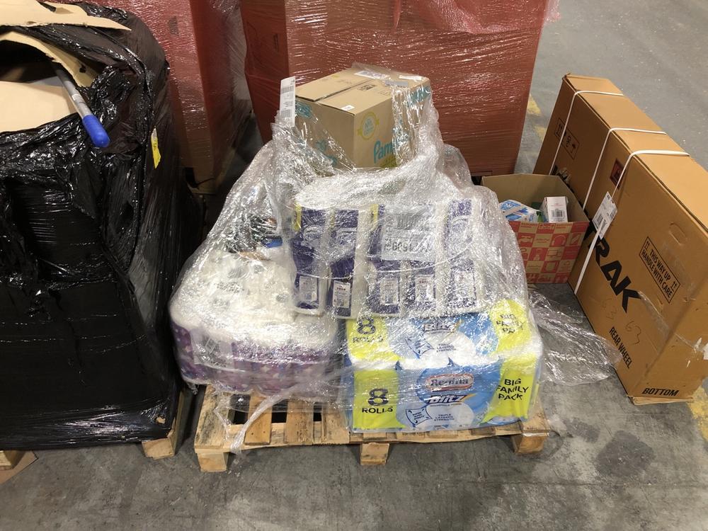 Lot 803  
            Chesterfield SR40 - Collection or Optional Delivery Available 

                
PALLET OF ASSORTED ITEMS TO INCLUDE REGINA BLITZ HOUSEHOLD TOWEL (LOCATION: SR41)