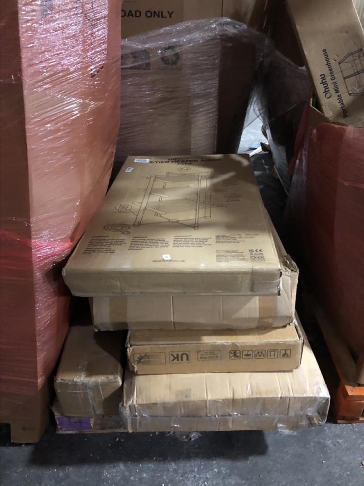 Lot 813  
            Chesterfield SR40 - Collection or Optional Delivery Available 

                
PALLET OF ASSORTED ITEMS TO INCLUDE DRY SOON 3 TIER HEATED AIRER (LOCATION: SR41)