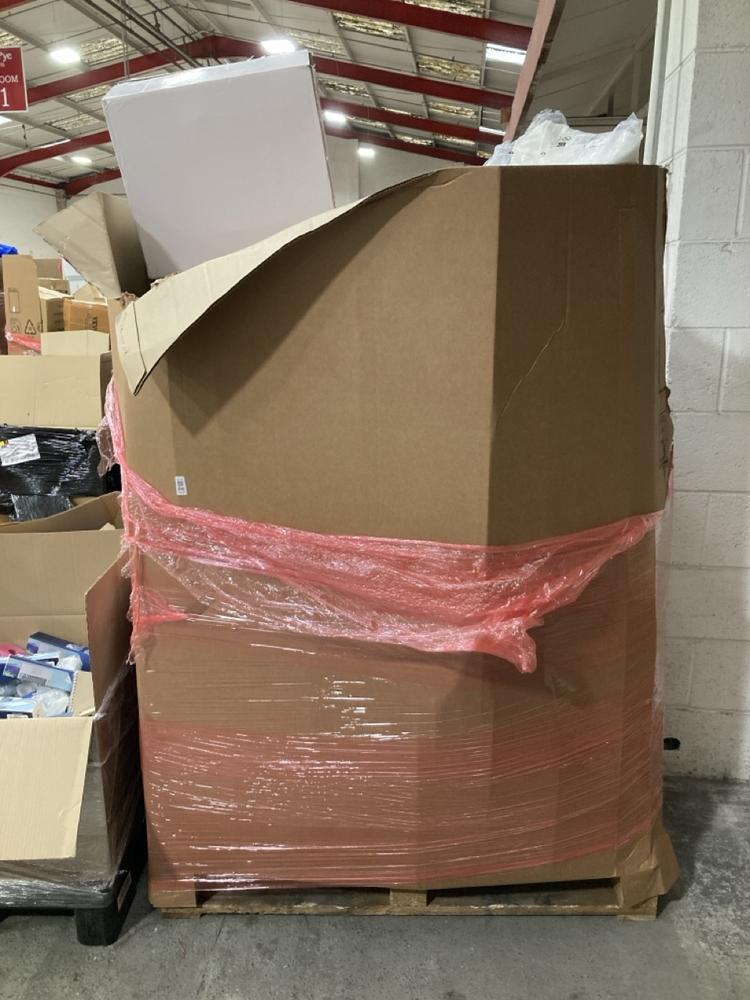 Lot 846  
            Chesterfield SR40 - Collection or Optional Delivery Available 

                
PALLET OF ASSORTED ITEMS TO INCLUDE BROWN HARDSHELL SUITCASE (LOCATION: SR41)